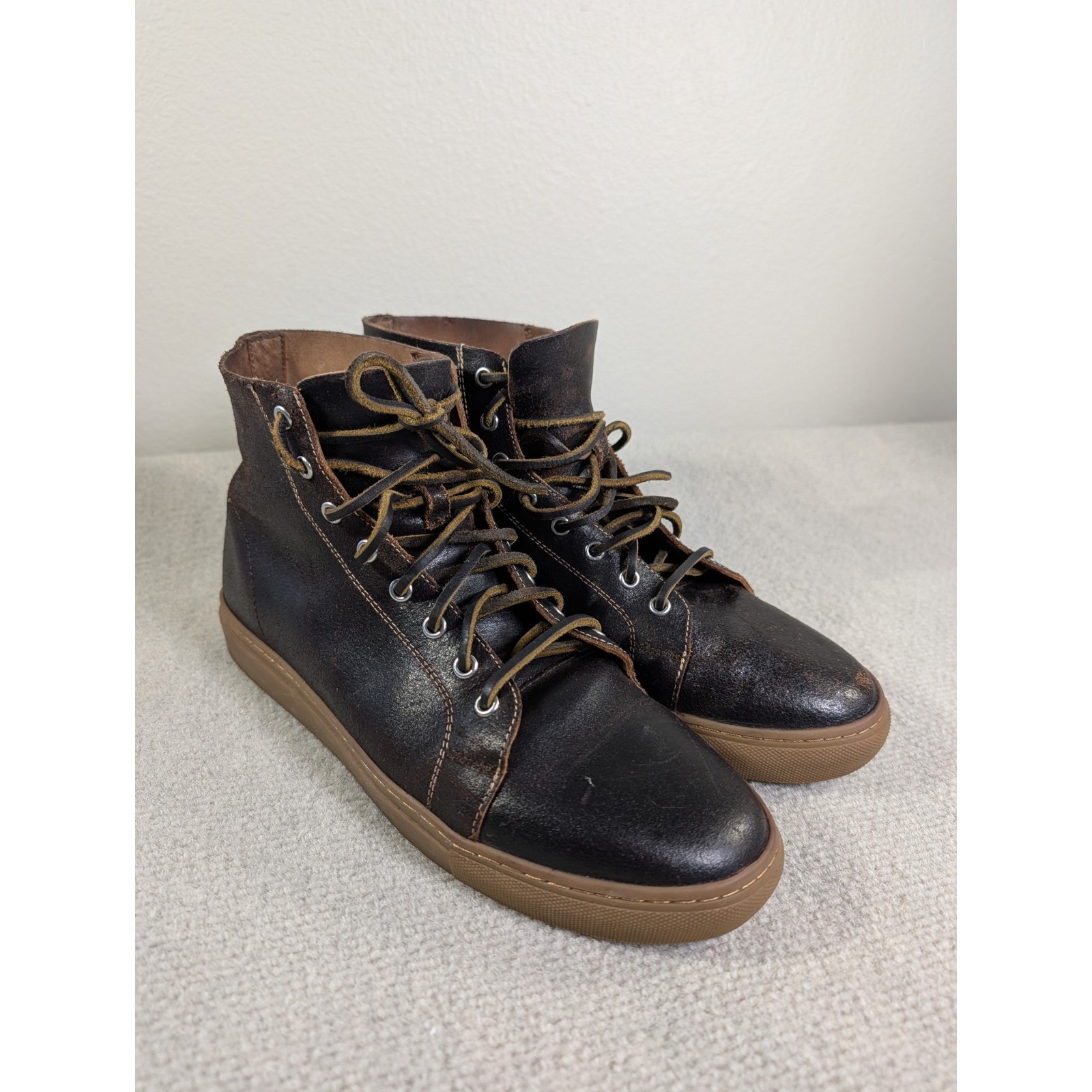 Thursday Boot Co Everyday Sneakers Men Size 9 Brown Leather Hightop Shoes Casual